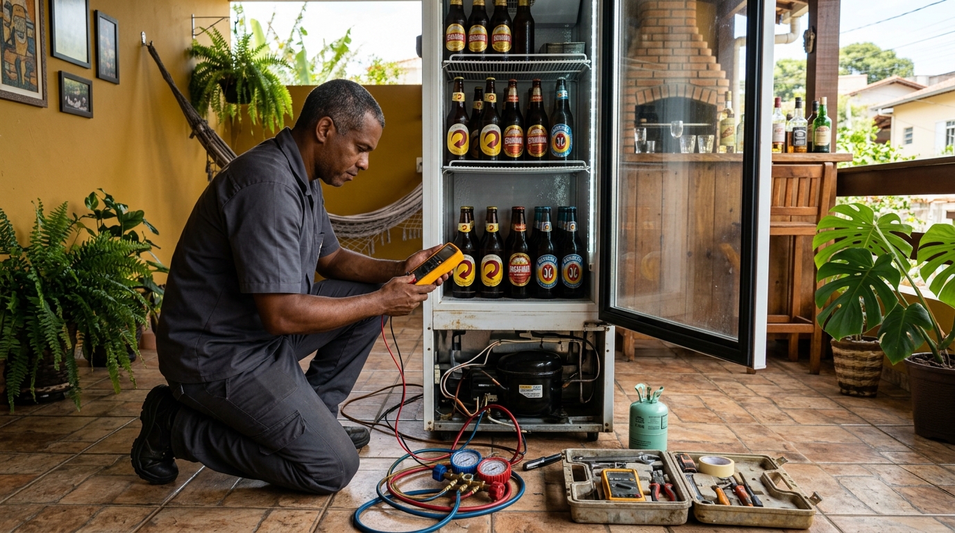 Manutenção da placa eletrônica de cervejeira em Salvador‑BA